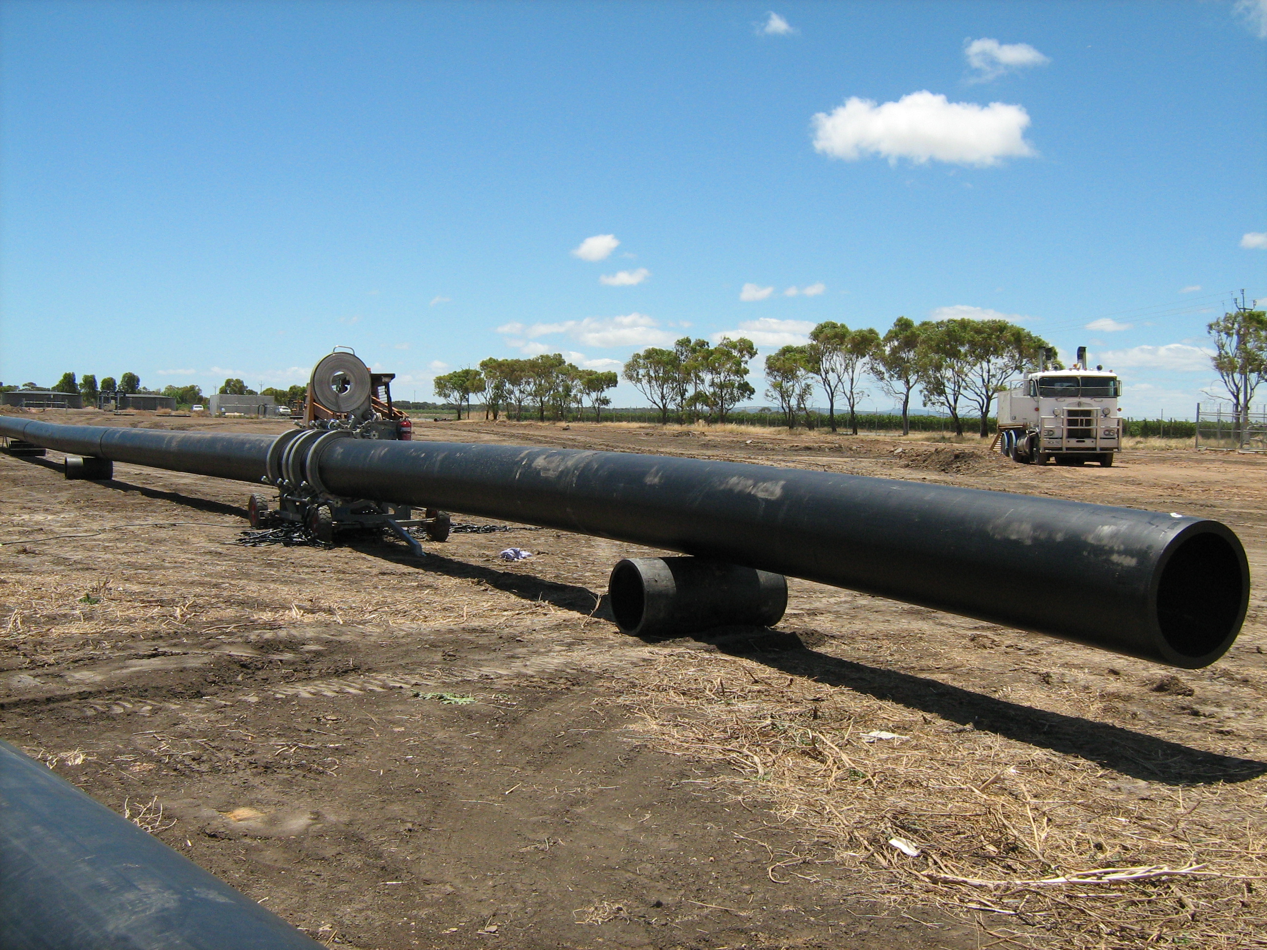 above ground pipe, PPF systems, poly pipe fabrication